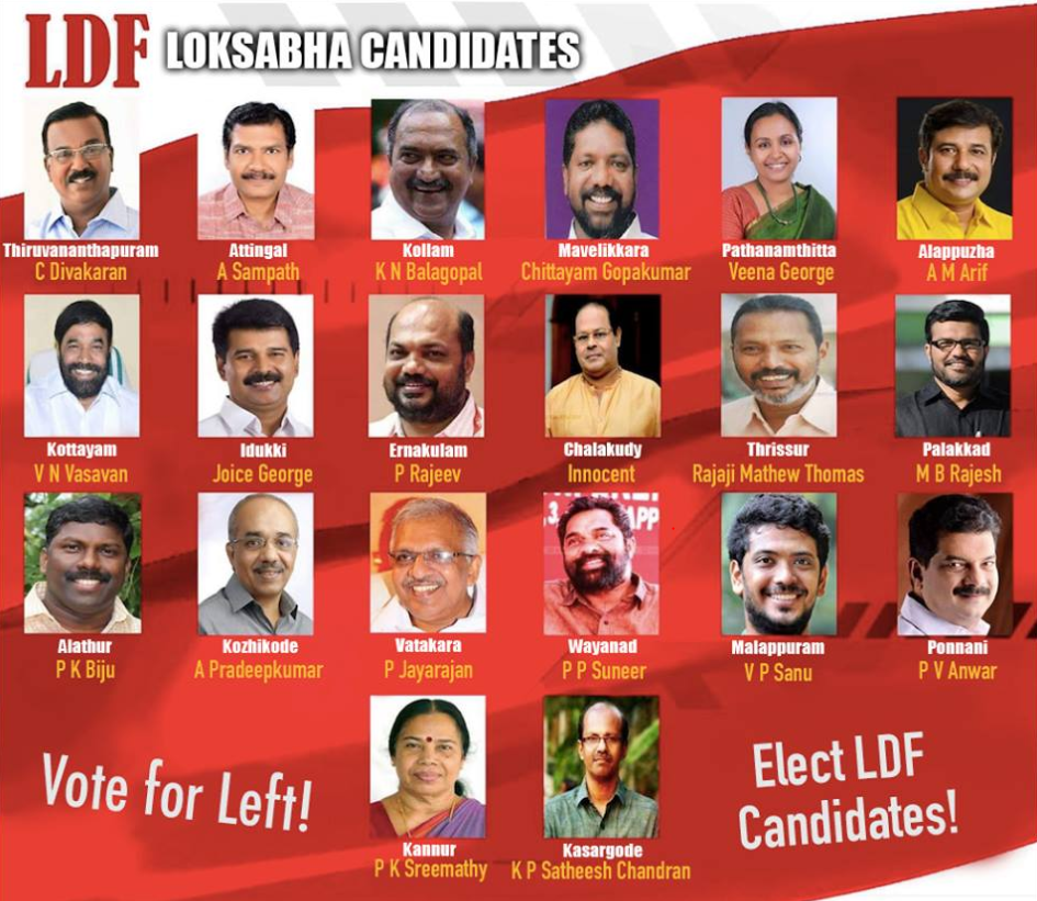 Elections 2019 CPI(M) Announces 16 Candidates in Kerala NewsClick